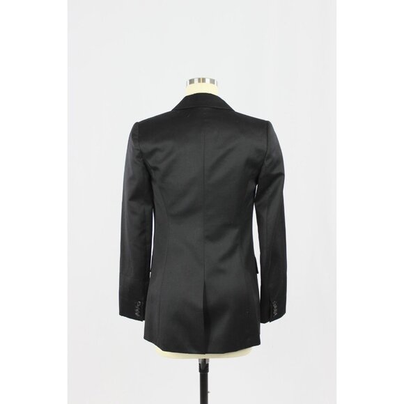 Aritzia T BABATON Black Wool Silk Cashmere Single Breasted Slim Blazer, Size 0 - Picture 3 of 15